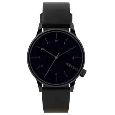 Komono Gray Men Watch In Black