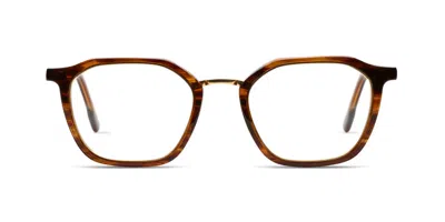 Komono Hugo O7802 Men's Glasses Brown Size 49 - Free Lenses - Blue Light Block Available