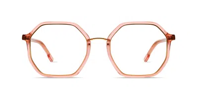Komono Idris O3102 Women's Glasses Pink Size 53 - Free Lenses - Blue Light Block Available