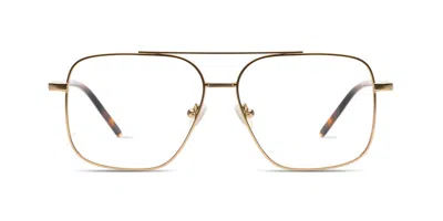 Komono Jett O7828 Men's Glasses Gold Size 56 - Free Lenses - Blue Light Block Available