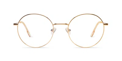 Komono Jude O2212 Women's Glasses Gold Size 53 - Free Lenses - Blue Light Block Available