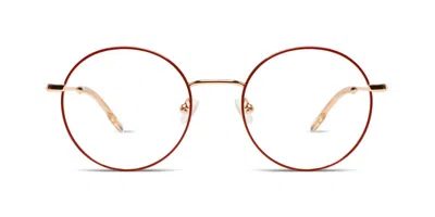 Komono Jude O2215 Women's Glasses Red Size 53 - Free Lenses - Blue Light Block Available