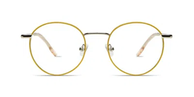 Komono Pete Slims O2465 Men's Glasses Yellow Size 46 - Free Lenses - Blue Light Block Available