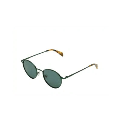 Komono Satin Green James Cavee Sunglasses In Black