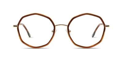 Komono Sofia O1852 Women's Glasses Brown Size 52 - Free Lenses - Blue Light Block Available