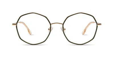 Komono Sofia O1853 Women's Glasses Green Size 53 - Free Lenses - Blue Light Block Available