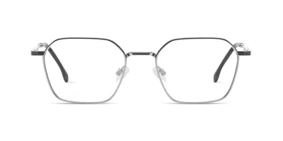 Komono Yuki O8077 Men's Glasses Silver Size 50 - Free Lenses - Blue Light Block Available