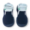 Komuello Baby Boy First Walk Sock Shoes Navy Dash In Blue
