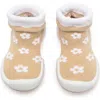 Komuello Toddler Girl Sock Shoes In Latte
