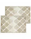 Kona Collection 2pc Spa Luxury Oversized Bath Mat Set In Neutral