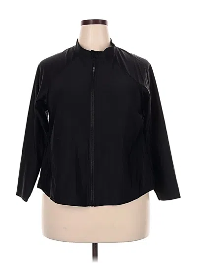 Pre-owned Kona Sol 3/4 Sleeve Blouse In Black