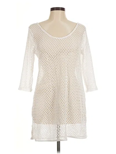 Pre-owned Kona Sol Cardigan Sweater In Ivory