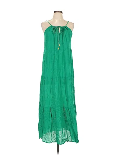 Pre-owned Kona Sol Casual Dress In Green