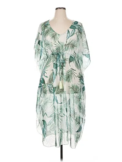 Pre-owned Kona Sol Casual Dress In Green