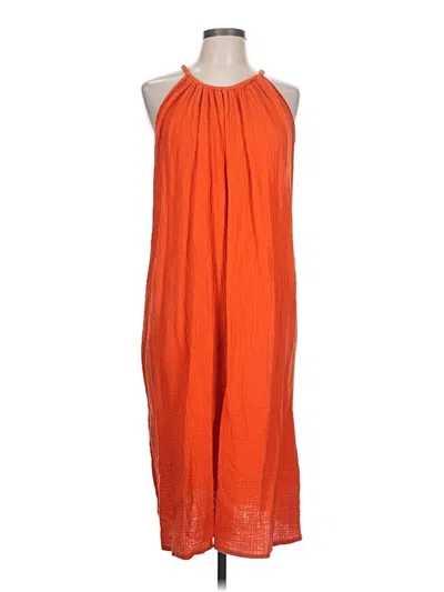 Pre-owned Kona Sol Casual Dress In Orange