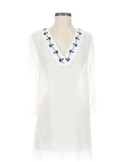 Pre-owned Kona Sol Casual Dress In White