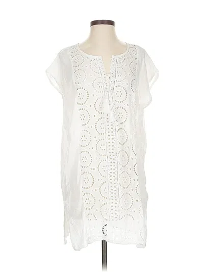 Pre-owned Kona Sol Casual Dress In White