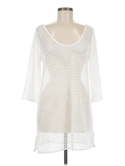 Pre-owned Kona Sol Casual Dress In White