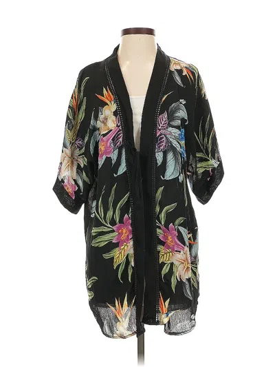 Pre-owned Kona Sol Kimono In Black