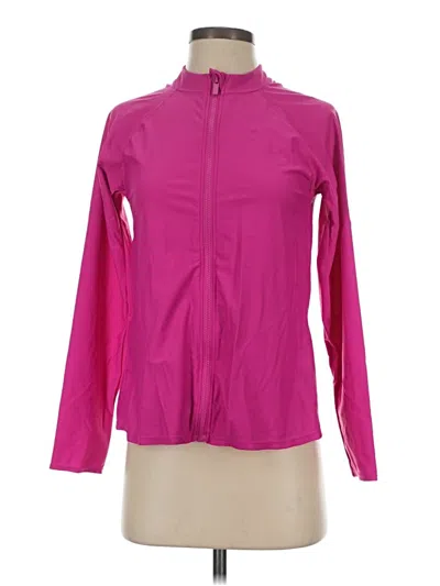 Pre-owned Kona Sol Long Sleeve Top Pink High Neck Tops