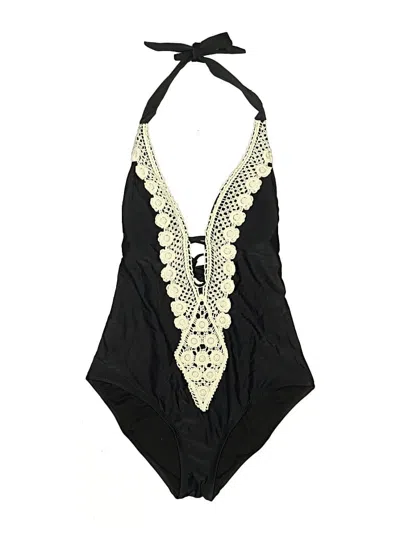 Pre-owned Kona Sol One Piece Swimsuit In Black