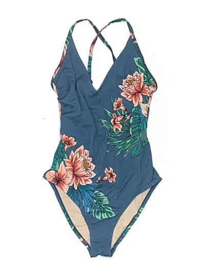 Pre-owned Kona Sol One Piece Swimsuit In Blue