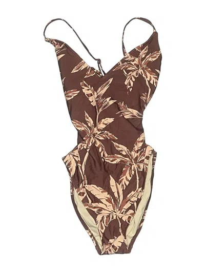Pre-owned Kona Sol One Piece Swimsuit In Brown