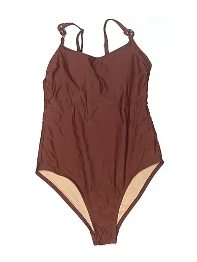 Pre-owned Kona Sol One Piece Swimsuit In Brown