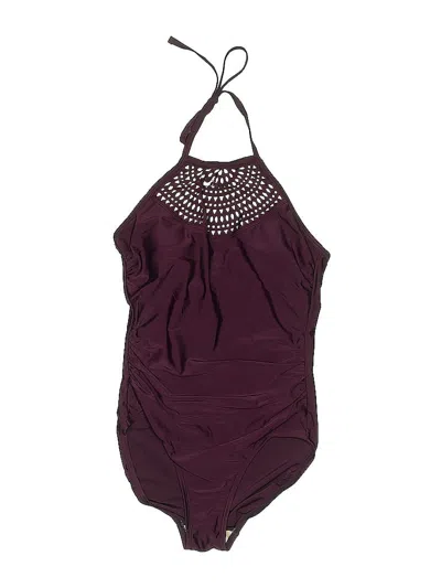 Pre-owned Kona Sol One Piece Swimsuit In Burgundy