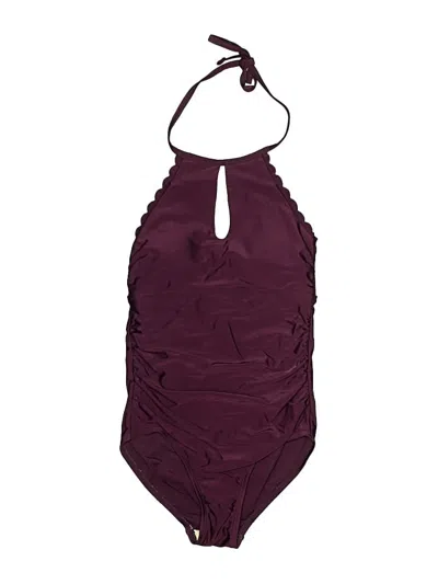 Pre-owned Kona Sol One Piece Swimsuit In Burgundy