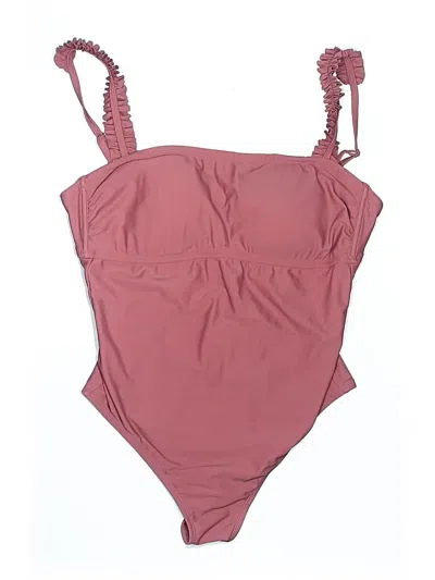 Pre-owned Kona Sol One Piece Swimsuit In Burgundy