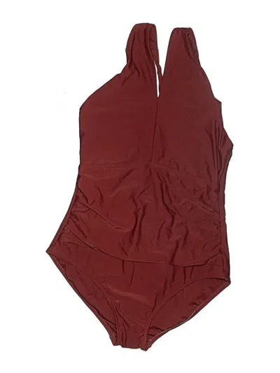 Pre-owned Kona Sol One Piece Swimsuit In Burgundy