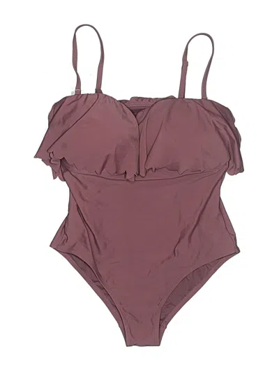 Pre-owned Kona Sol One Piece Swimsuit In Burgundy