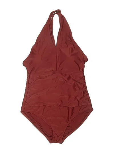 Pre-owned Kona Sol One Piece Swimsuit In Burgundy