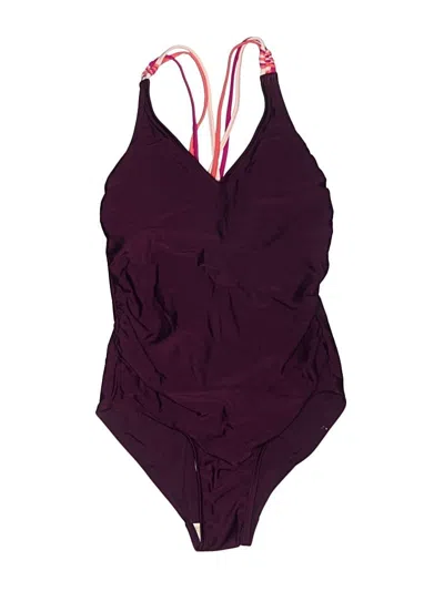Pre-owned Kona Sol One Piece Swimsuit In Burgundy