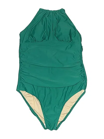 Pre-owned Kona Sol One Piece Swimsuit In Green