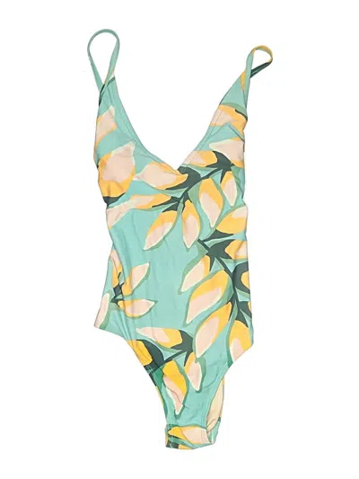 Pre-owned Kona Sol One Piece Swimsuit In Green