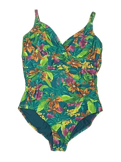 Pre-owned Kona Sol One Piece Swimsuit In Green