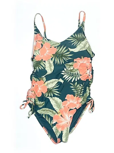 Pre-owned Kona Sol One Piece Swimsuit In Green