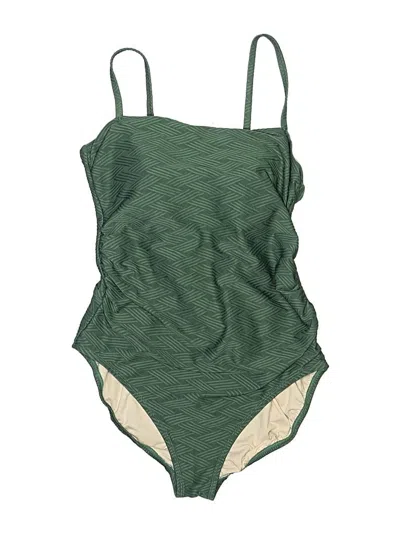 Pre-owned Kona Sol One Piece Swimsuit In Green