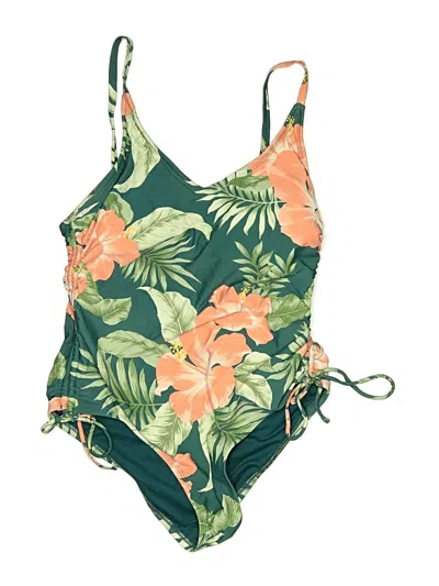Pre-owned Kona Sol One Piece Swimsuit In Green