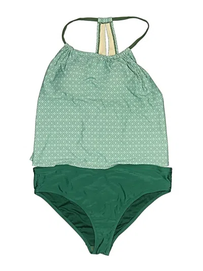 Pre-owned Kona Sol One Piece Swimsuit In Green