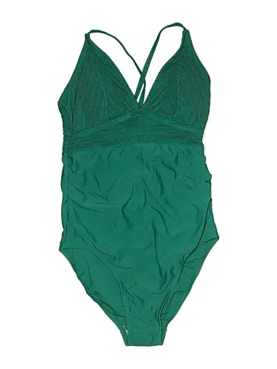 Pre-owned Kona Sol One Piece Swimsuit In Green