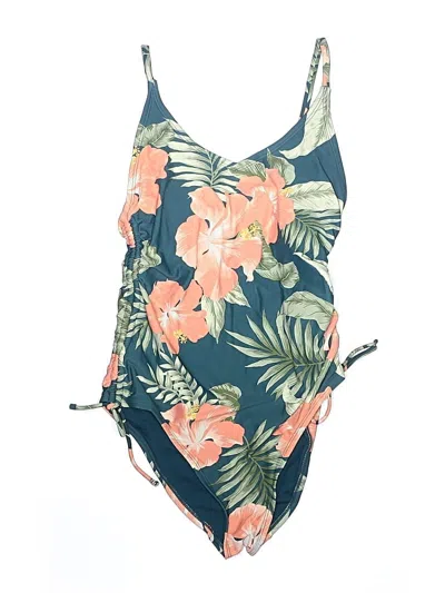 Pre-owned Kona Sol One Piece Swimsuit In Green