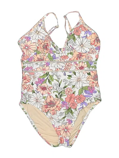 Pre-owned Kona Sol One Piece Swimsuit In Ivory