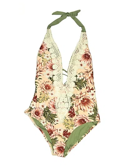 Pre-owned Kona Sol One Piece Swimsuit In Ivory