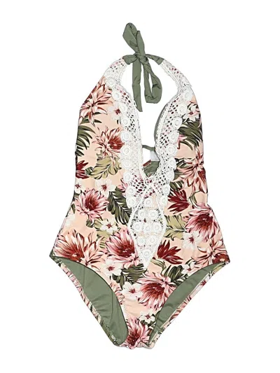 Pre-owned Kona Sol One Piece Swimsuit In Ivory