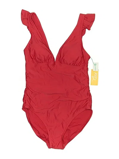 Pre-owned Kona Sol One Piece Swimsuit In Red