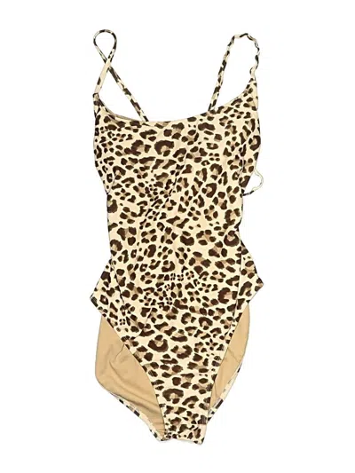 Pre-owned Kona Sol One Piece Swimsuit In Tan