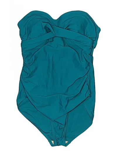 Pre-owned Kona Sol One Piece Swimsuit In Teal